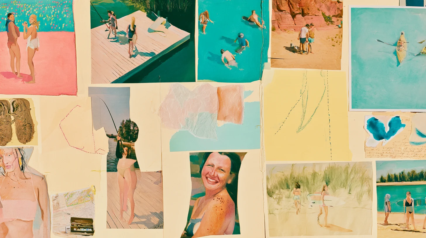 A summer scrapbook of water, walking and shared adventures
