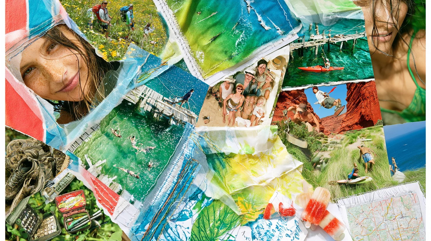 A summer scrapbook of water, walking and shared adventures