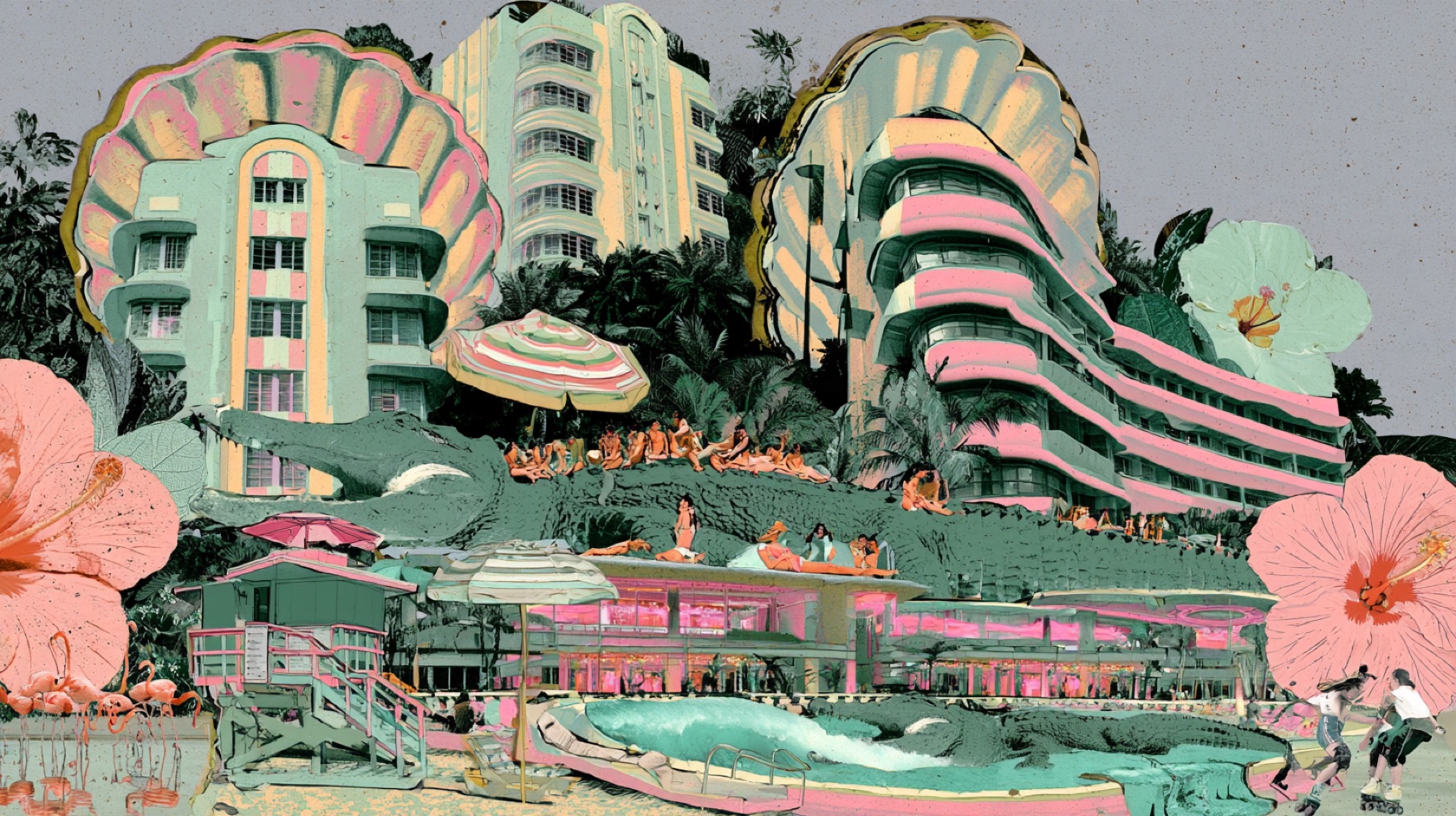 Miami illustration by Kevin Halstead