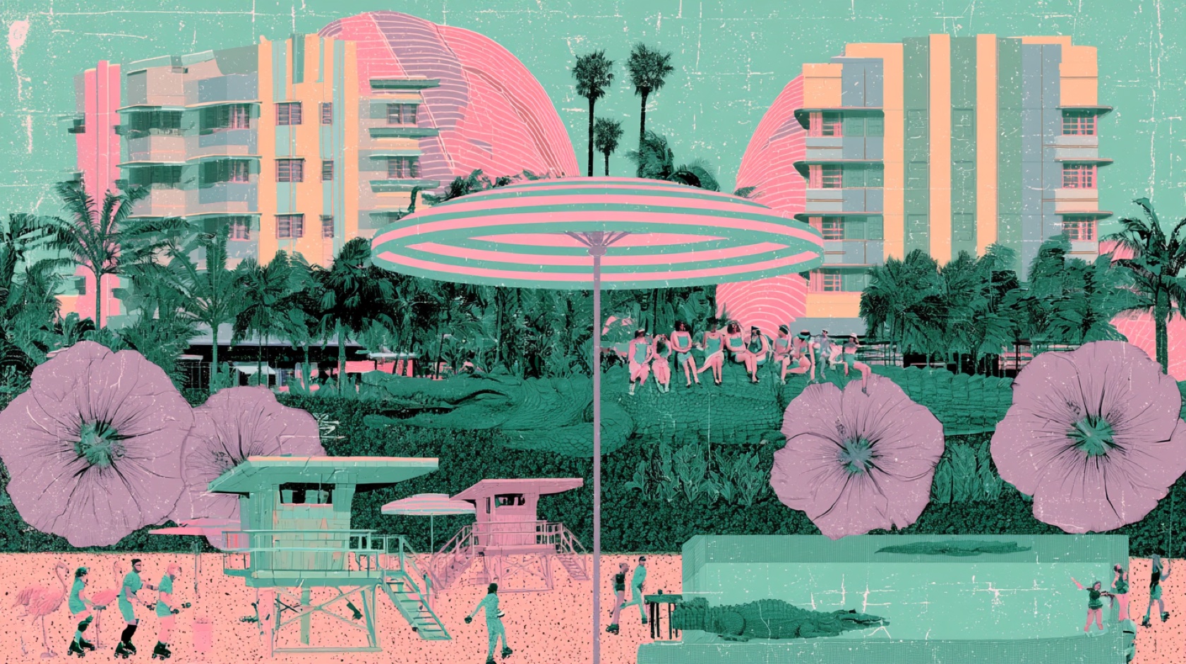 Miami illustration by Kevin Halstead