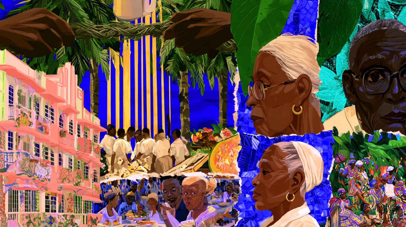 Miami illustration by Kevin Halstead