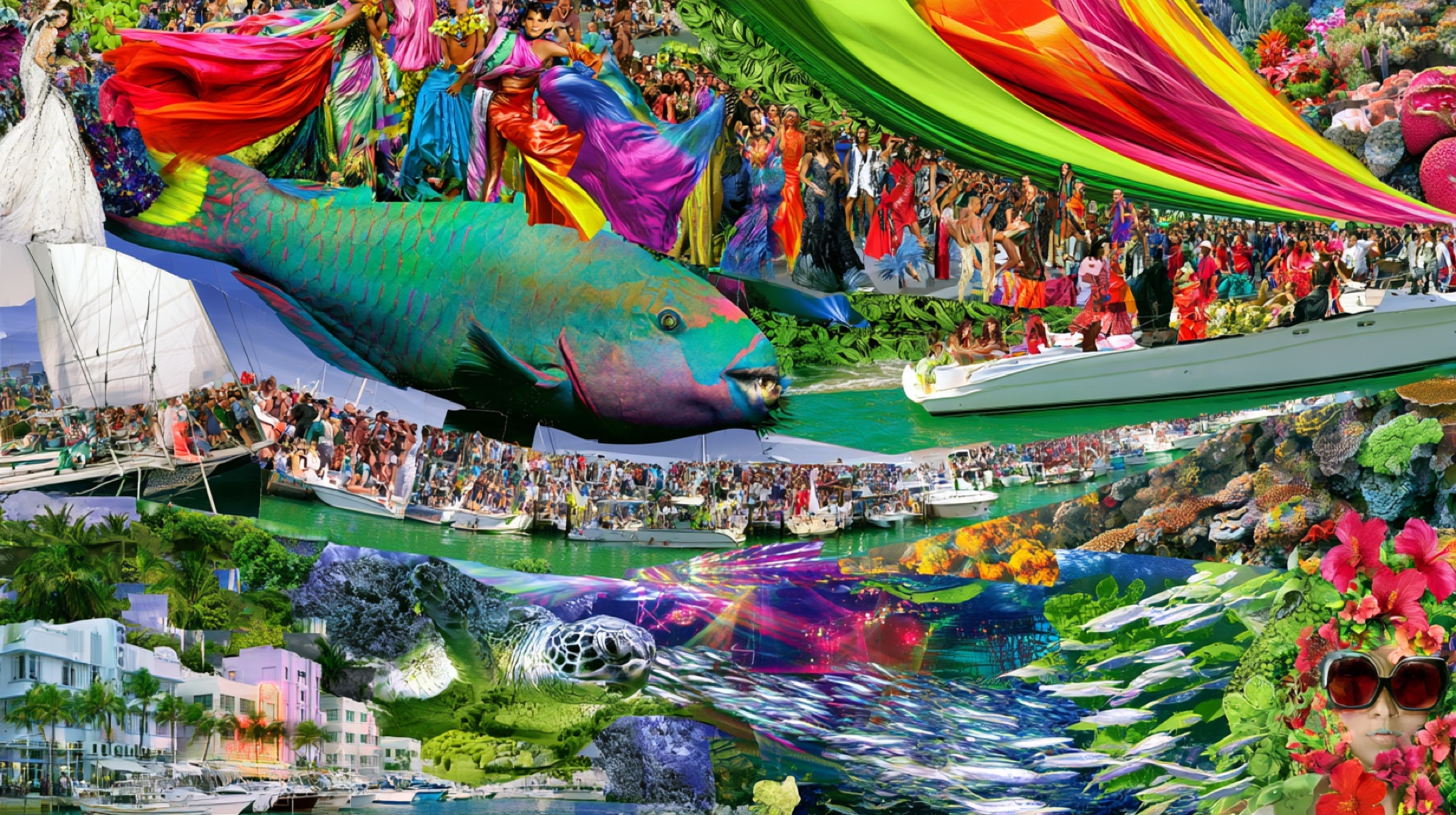 Miami illustration by Kevin Halstead