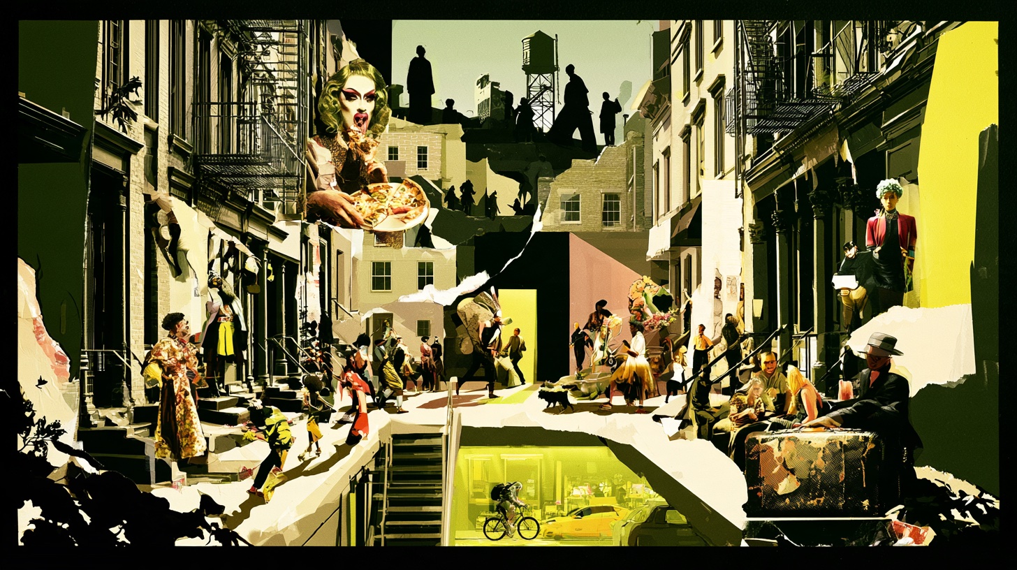 Illustrative NY City street-culture artwork