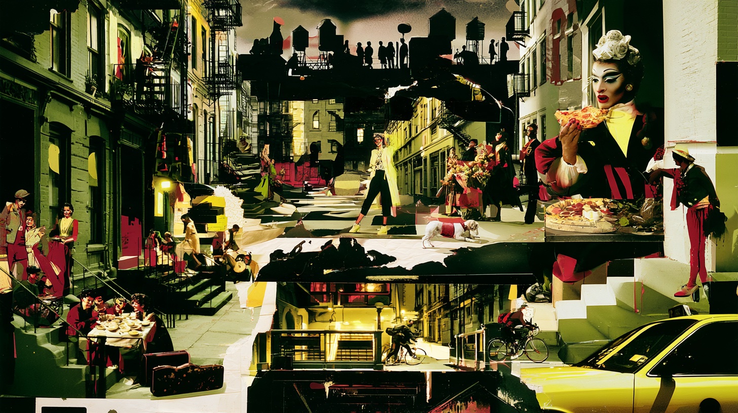 Illustrative NY City street-culture artwork