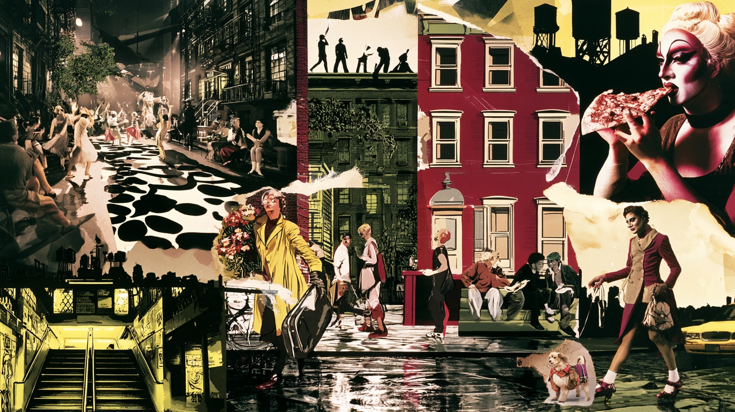 Illustrative NY City street-culture artwork