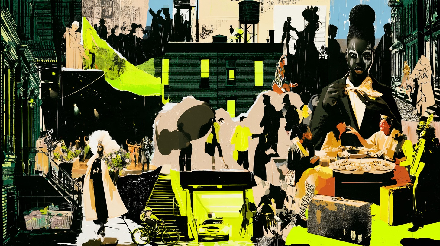 Illustrative NY City street-culture artwork